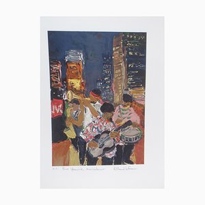 Roland Lefranc, Musicians in New York, Lithograph-KHH-1202662