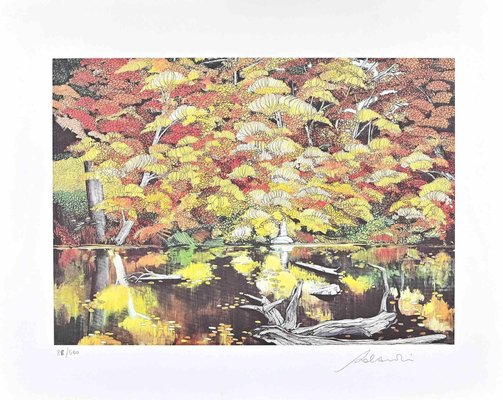 Rolandi (Maurizio Coccia), Beside the Lake, Screen Print, 1980s-ZCI-1760519