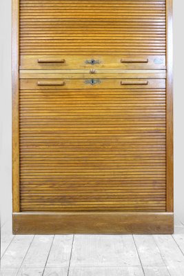 Roller Shutter Filing Cabinet from Jerry, USA, 1930s-WVS-1233675