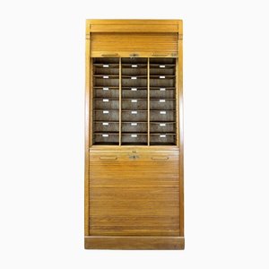 Roller Shutter Filing Cabinet from Jerry, USA, 1930s-WVS-1233675