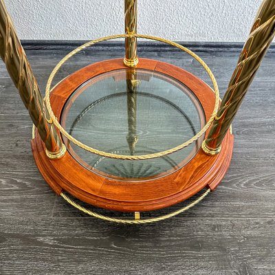 Rolling Coffee Table with Garlands and Horse Headrests, 1980s-GWW-2043336