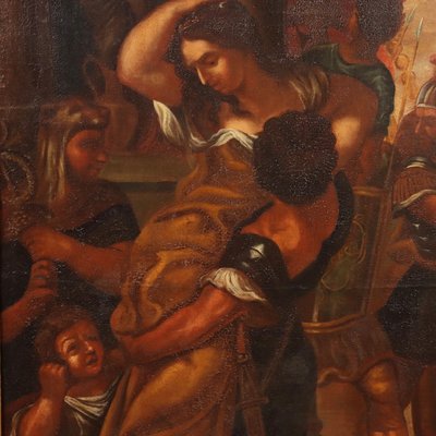 Roman School Artist, The Abduction of the Sabine Women, 1600s, Oil on Canvas-VMM-1736159