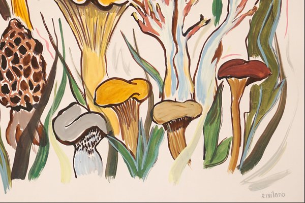 Romina Milano, Wild Mushroom Harvest, 2023, Acrylic on Paper-RWC-1772900