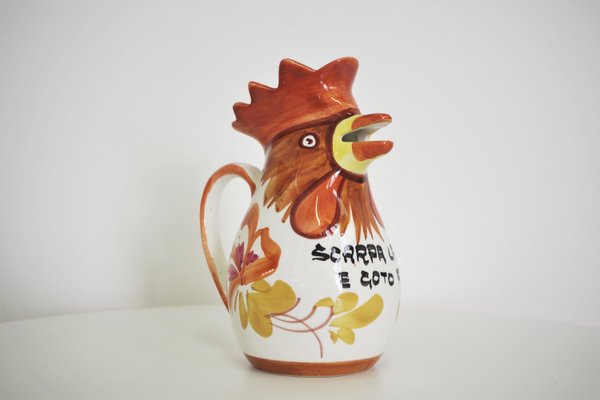 Rooster-Shaped Jug from Bassano, 1970s-KNM-935981