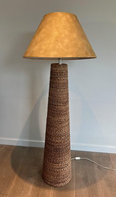 Rope Floor Lamp in the style of Audoux Minet, 1950s-BA-1622476