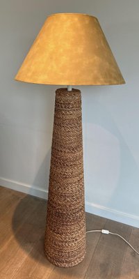 Rope Floor Lamp in the style of Audoux Minet, 1950s-BA-1622476