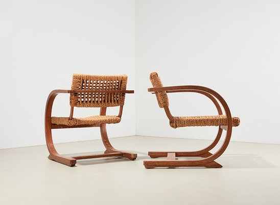 Rope Lounge Chairs by Bas Van Pelt for My Home, 1940s, Set of 2-BPT-2031369