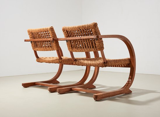 Rope Lounge Chairs by Bas Van Pelt for My Home, 1940s, Set of 2-BPT-2031369