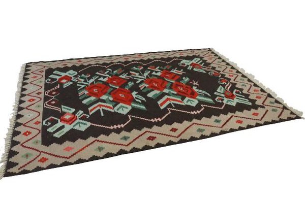 Rosas Kelim Rug in Wool-FYZ-1322509