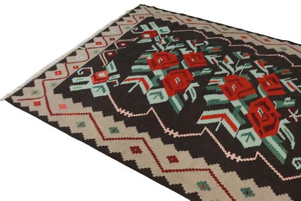 Rosas Kelim Rug in Wool-FYZ-1322509