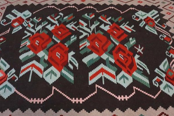 Rosas Kelim Rug in Wool-FYZ-1322509