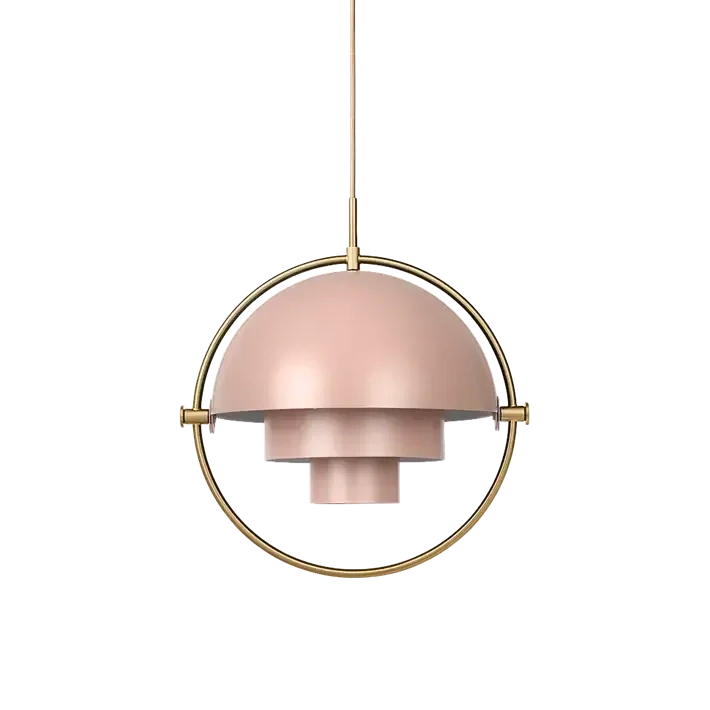 Multi-Lite Pendant Lamp by Gubi #Large/Rose Dust Semi Matt/Brass