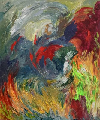 Rosetta Vercellotti, Metamorfosi del tempo, 2023, Oil on Canvas-QMZ-1740354