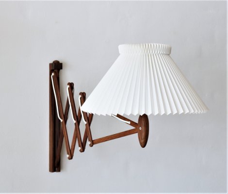 Rosewood 332 Scissor Wall Light by Hansen, Erik for Le Klint, 1960s-WRF-569806