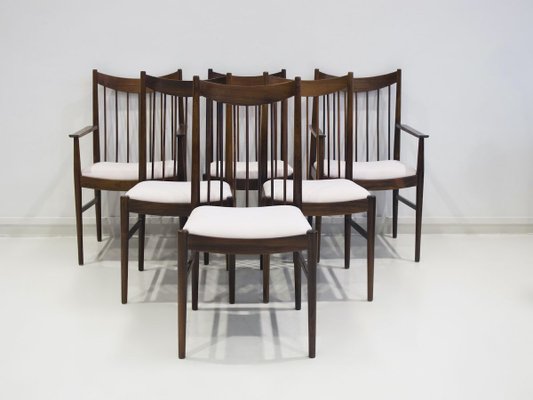 Rosewood 422 Dining Chairs by Arne Vodder for Sibast, 1960s, Set of 6-ZYF-857759