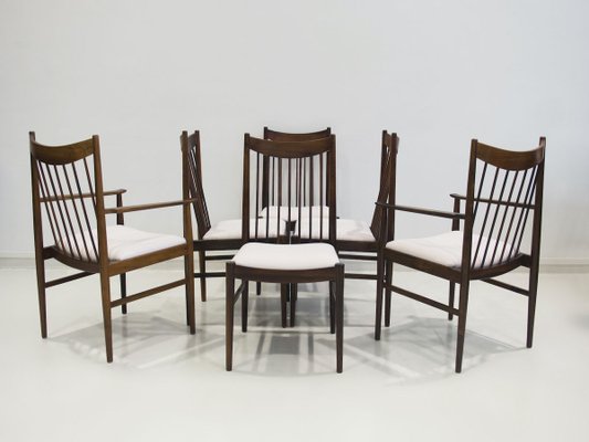 Rosewood 422 Dining Chairs by Arne Vodder for Sibast, 1960s, Set of 6-ZYF-857759