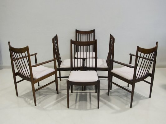 Rosewood 422 Dining Chairs by Arne Vodder for Sibast, 1960s, Set of 6-ZYF-857759