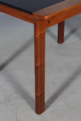 Rosewood and Leather Side Table by Hans Olsen, 1960s-HJB-659175