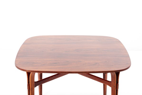 Rosewood & Beech Dining Table, 1960s-HZO-596221