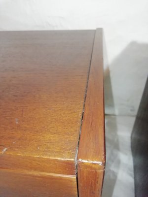 Rosewood & Brass Nightstands, 1950s, Set of 2-HNE-1453030