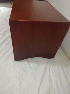 Rosewood & Brass Nightstands, 1950s, Set of 2-HNE-1453030