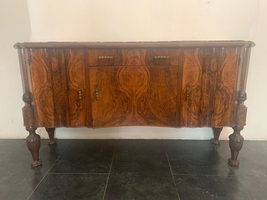 Rosewood & Breccia Medicea Marble Sideboard, 1930s-IJR-870384