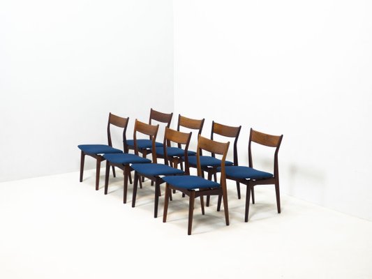 Rosewood by Dining Chairs H.P. Hansen Møbelindustri, Denmark, Set of 8-YS-1015559