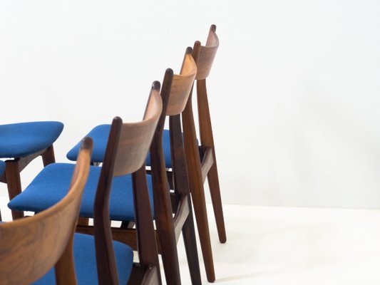 Rosewood by Dining Chairs H.P. Hansen Møbelindustri, Denmark, Set of 8-YS-1015559