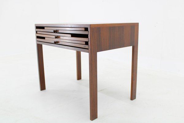 Rosewood Cabinet and Folding Tables by Illum Wikkelsø attributed to Silkeborg, Denmark, 1960s, Set of 4-TZ-1778198