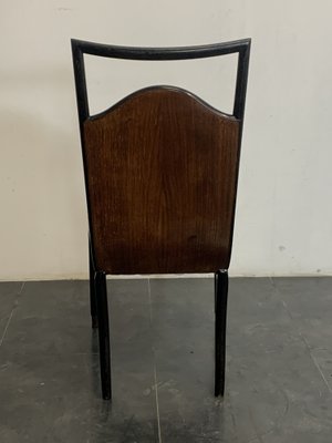 Rosewood Chairs With Ebonized Profiles, 1950s, Set of 8-IJR-1182673