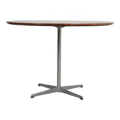 Rosewood Circular Café Table by Arne Jacobsen for Fritz Hansen, 1970s-MTD-1400141