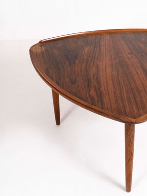 Rosewood Coffee Table by Poul Jensen for Silkeborg, Denmark, 1950s-UQV-1150853