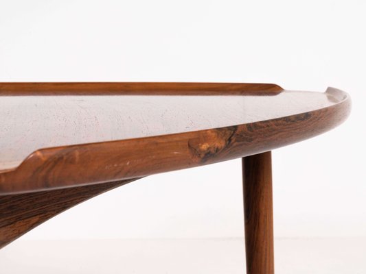 Rosewood Coffee Table by Poul Jensen for Silkeborg, Denmark, 1950s-UQV-1150853