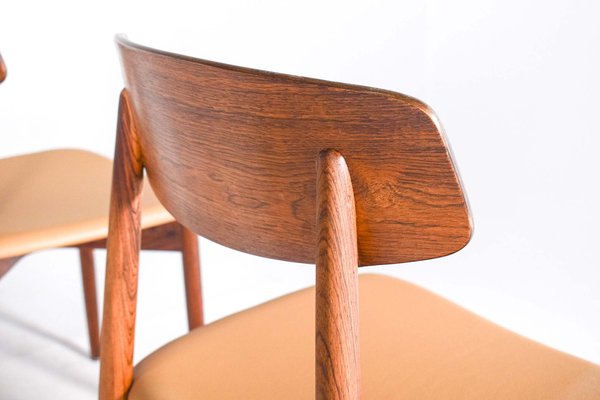 Rosewood Dining Chairs attributed to Harry Østergaard for Randers Møbelfabrik, 1960s, Set of 6-XWB-1813861