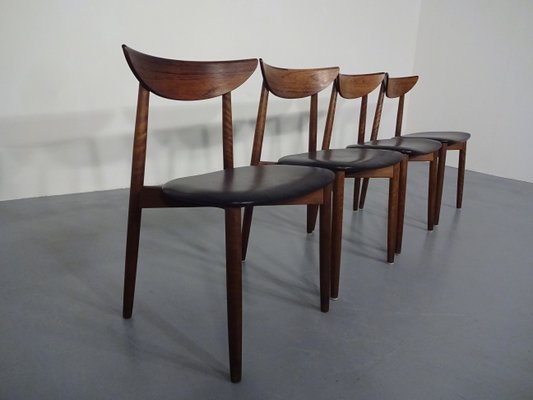 Rosewood Dining Chairs by Harry Østergaard for Randers Møbelfabrik, 1960s, Set of 4-RDW-604167