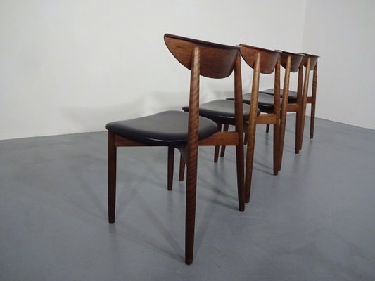 Rosewood Dining Chairs by Harry Østergaard for Randers Møbelfabrik, 1960s, Set of 4-RDW-604167