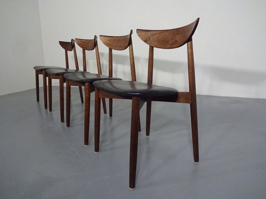 Rosewood Dining Chairs by Harry Østergaard for Randers Møbelfabrik, 1960s, Set of 4-RDW-604167