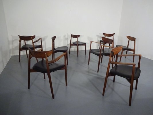 Rosewood Dining Chairs by Harry Østergaard for Randers Møbelfabrik, 1960s, Set of 4-RDW-604167