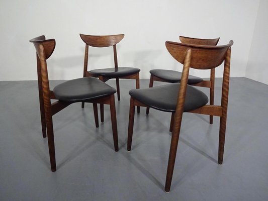 Rosewood Dining Chairs by Harry Østergaard for Randers Møbelfabrik, 1960s, Set of 4-RDW-604167