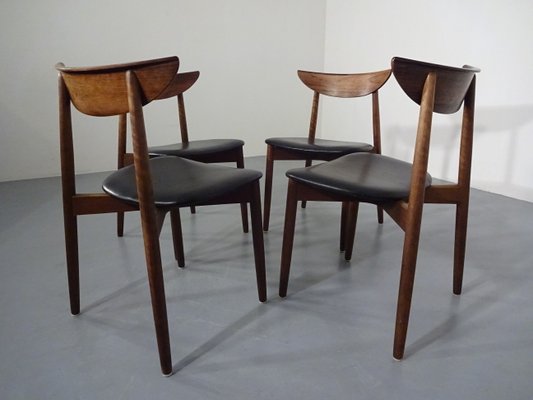 Rosewood Dining Chairs by Harry Østergaard for Randers Møbelfabrik, 1960s, Set of 4-RDW-604167