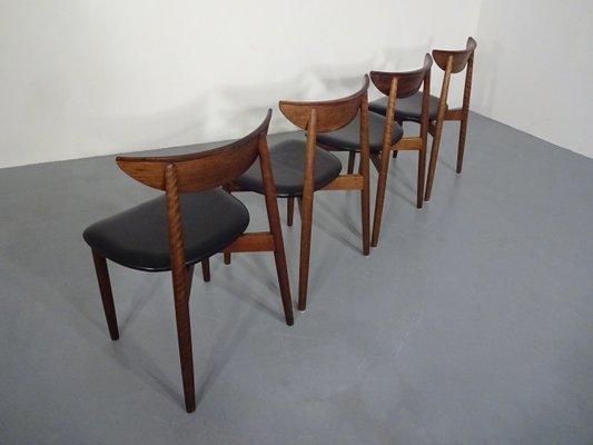 Rosewood Dining Chairs by Harry Østergaard for Randers Møbelfabrik, 1960s, Set of 4-RDW-604167