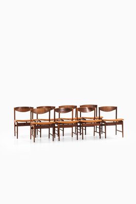 Rosewood Dining Chairs by Ib Kofod-Larsen for Seffle Möbelfabrik, Sweden, 1960s, Set of 8-SC-754567