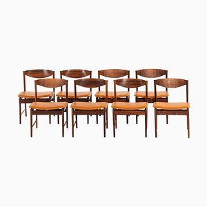 Rosewood Dining Chairs by Ib Kofod-Larsen for Seffle Möbelfabrik, Sweden, 1960s, Set of 8-SC-754567