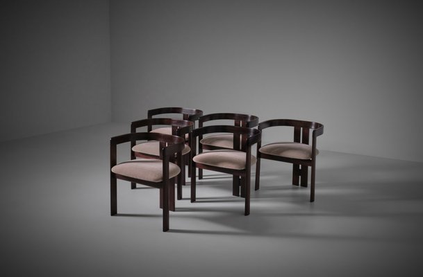 Rosewood Dining Chairs, Italy, 1960s, Set of 6-CO-1230694