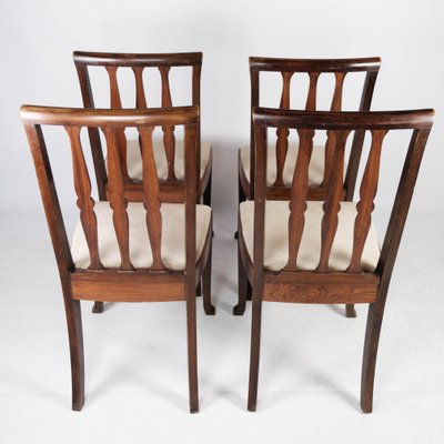 Rosewood Dining Room Chairs, 1920s, Set of 4-UY-999232