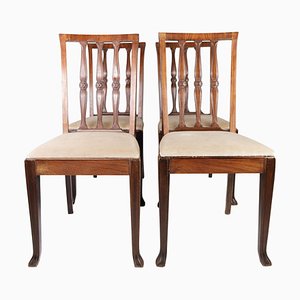 Rosewood Dining Room Chairs, 1920s, Set of 4-UY-999232