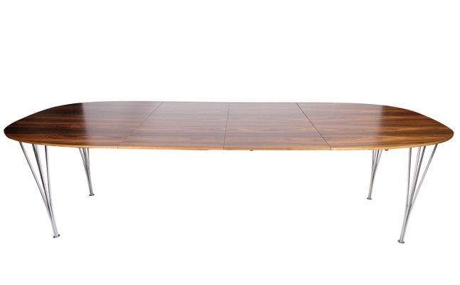 Rosewood Dining Table attributed to Piet Hein & Bruno Mathsson for Fritz Hansen, 1960s-UY-1425728