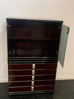 Rosewood Ebonized Modular Display Cabinets, Set of 2-IJR-1153413