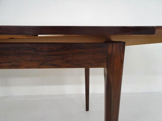 Rosewood Extendable Dining Table, 1960s-ZO-907198