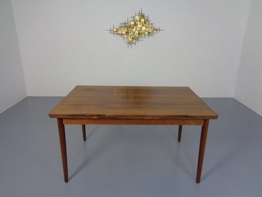 Rosewood Extendable Dining Table, Denmark, 1960s-RDW-1110096